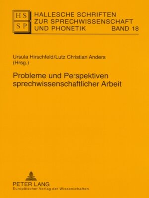cover image of Probleme und Perspektiven sprechwissenschaftlicher Arbeit